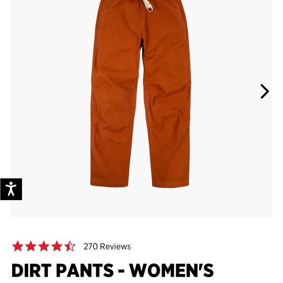 Topp Designs Dirt Pants - Brick NWT size Small - Picture 1 of 5